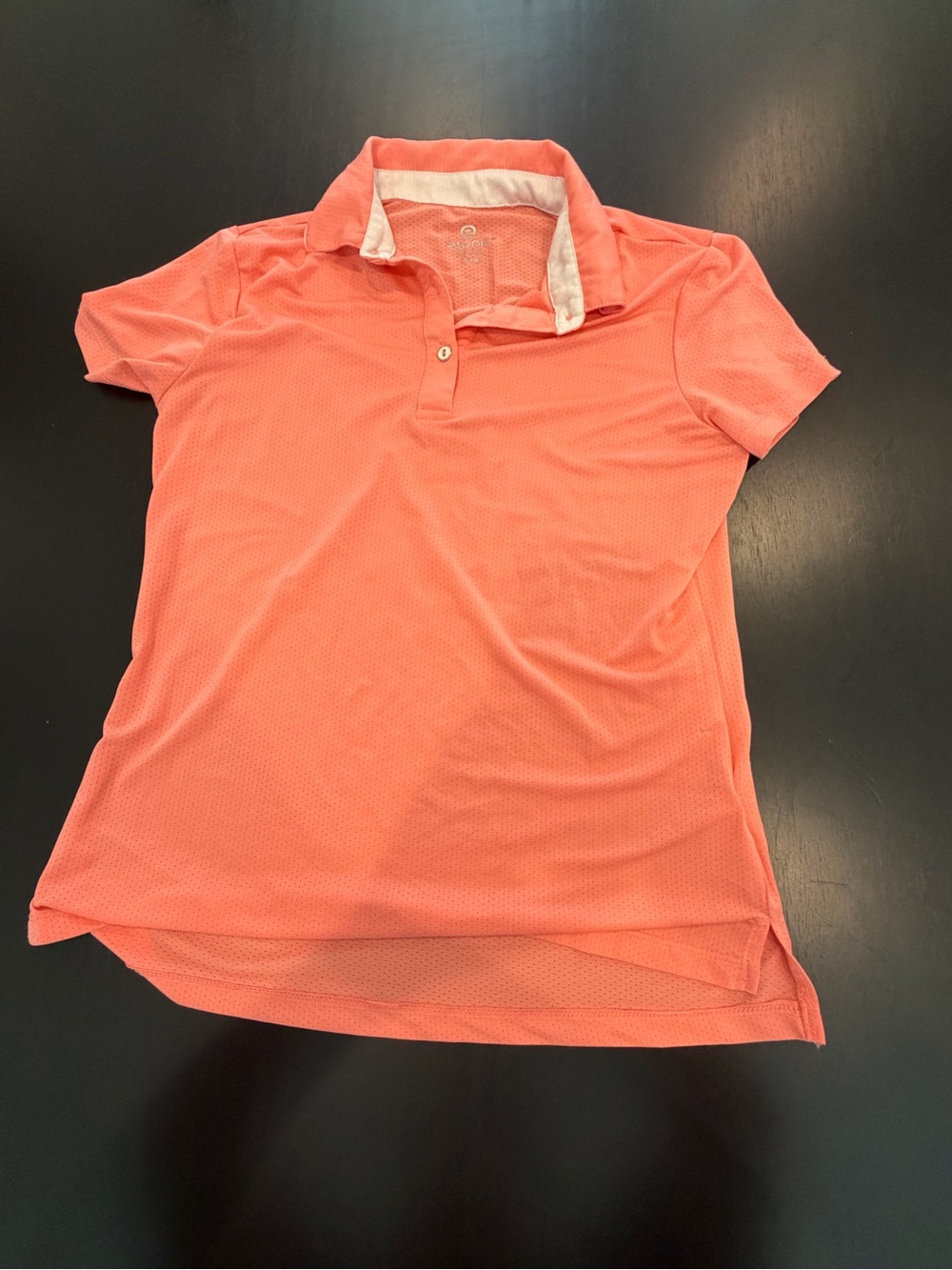 Women's Short-Sleeve Polo in Coral - Lightweight Performance